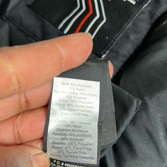 TNA Black Parka with Fur Trim - Picture 13 of 16